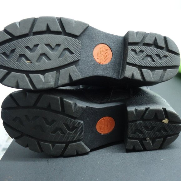 Harley Davidson Motorcycle Boot Women's 6 Black Full Zip High Top Leather Upper - Picture 12 of 12